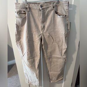 Abercrombie & Fitch Women's Beige Khaki Jeans